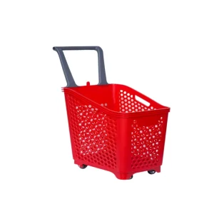 Plastic Large Rod Hand Basket Customized HDDP Supermarket Shopping Baskets