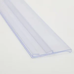 Plastic PVC Flat Store Extruded Data Strip Supermarket Price Label Holder Shelf Price Tag Ticket Holder