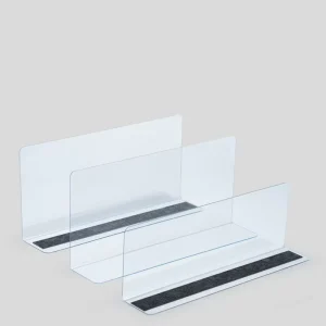 Plastic PVC Magnetic L Shape Supermarket Shelves Divider for Goods Display Separator for Shelf
