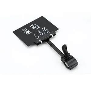 Plastic PVC Self adhesive Flat Store Extruded Data Strip Supermarket Price Label Holder Shelf Price Tag Holder