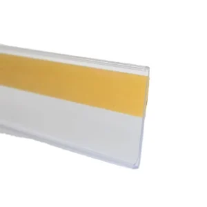 Plastic PVC Self adhesive Flat Store Extruded Supermarket Price Label Holder Shelf Price Tag Ticket Holder