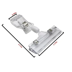 Plastic Poster Display Pop Clip Rotatable Supermarket Price Tag Pop Display Sign Holder Clips