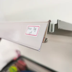 Plastic Price Tag Holders for Gondola Pricing Display Stand