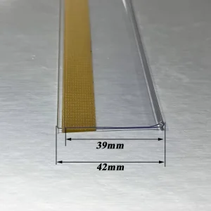 Plastic Price Tags Holder Clear Shelf Strip Display Label Holder PVC Plastic Price Display Holder for Retail Stores