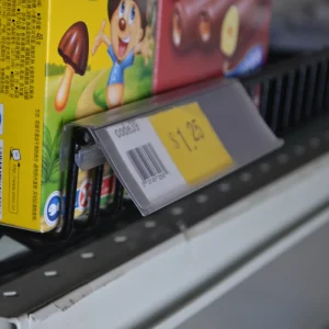 Plastic Pvc Wire Basket Price Tag Extrusion Holder for Store