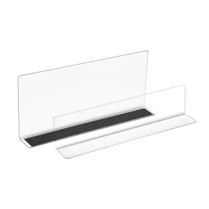Plastic Shelf Baffle for Closet Organizer Store Goods Separators Supermarket L Shaped Commodity Divider Magnetic Dividers