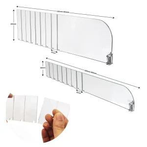 Plastic Shelf Divider Clear Acrylic Shelf Dividers Retail Shelf Divider With Magnetic