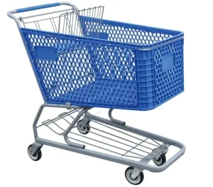 Plastic Shopping Trolley for Store Supermarket