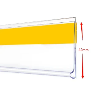 Plastic Supermarket Shelf Data Strip Label Holder Price Tag Holder