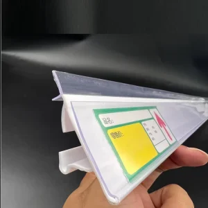 Plastic Supermarket Shelf Data Strip Label Holder Price Tag Holder