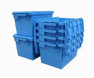 Plastic Thickened Inclined Insertion Type Turnover Box Rectangular with Lid Industrial Style Medical Storage Plastic Box