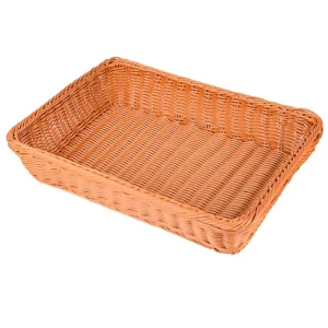 Plastic Vegetable Basket Price Woven Bread and Fruit Display Basket for Effective Food Presentation for Storage and Showcase