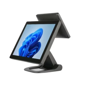 Point of Sale Cash Register Dual Screen All in One Payment Systems 15 Inch All in One POS for Retail