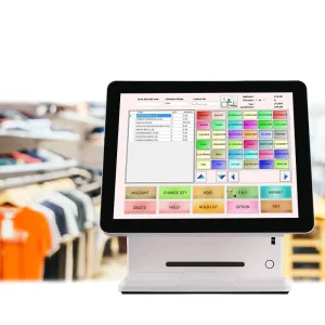 Point of Sale Machine Dual Touch Screen Terminal Cash Register Machine Money Counting Machine for Supermarket in Stock