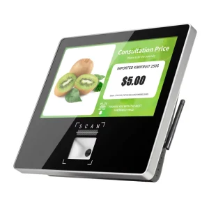 Point of Sale Win10 System Barcode Scanning Product Price Reader Touch Screen Price Checker for Supermarket