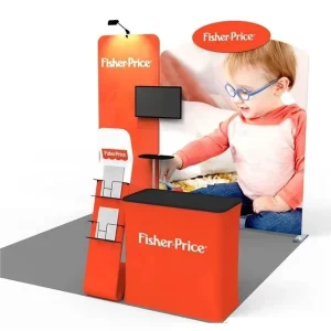 Portable 10ft *10ft Standard Trade Show Display Exhibition Booth 3×3 Stand Digital Tv Screen