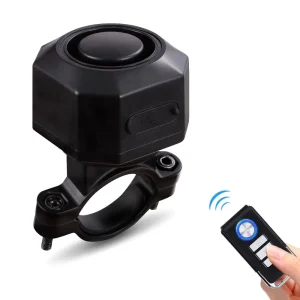 Portable 7 Level Sensitivity Wireless Road Bike Anti Theft Alarm 110dB Bicycle Siren Rechargeable Battery & Remote Adjustable