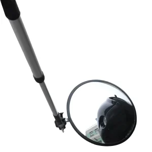 Portable Acrylic Under Vehicle Convex Inspection Mirror With Wheel and Torch for Security Inspection