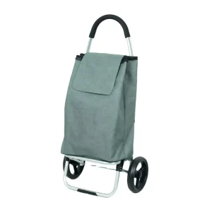 Portable Aluminum Grocery Shopping Cart with Large Capacity & Wheels