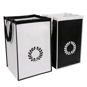 Portable Collapsible Tote Medium Foldable Shopping Bags Multipurpose Reusable Storage Bags for Grocery Garbage