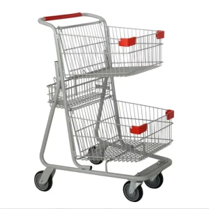 Portable Folding Shopping Cart Rolling Trolley Supermarket Shopping