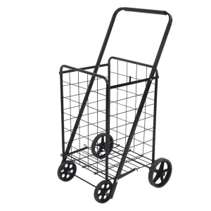 Portable Household Shopping Carts Lightweight Foldable Trolley Large Capacity Trolley Shopping Carts Grocery