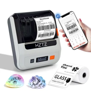 Portable Label Printer Mini 80mm Sticker Printer Mobile Receipt Shipping 3inch Thermal Barcode Printer OEM