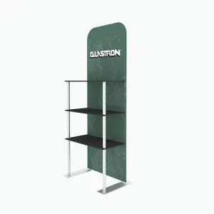 Portable Light Weight 3 Shelves Advertising Expo Exhibition Portable Tradeshow Display Rack