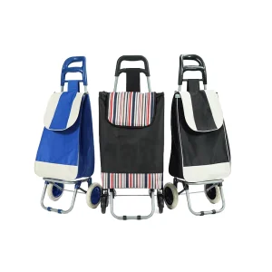 Portable Lightweight Cart Market Detachable Wheel Grocery Insulation Foldable Shopping Trolley Bag Shopping Trolleys