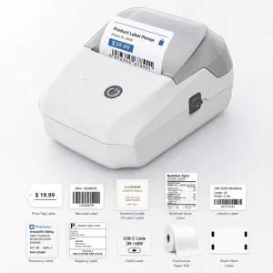 Portable Thermal Barcode Label for Printer 2 Inches ESC/POS in Stock for Commercial Use Printing Price Tags Supermarkets