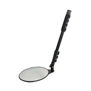 Portable Truck Underbody Inspection Mirror Under Vehicle Inspection Mirror 2X Round Bottom for Vehicle Security Magnifiers