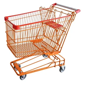 Powder Coating 150L Middle East Style Supermarket Trolley