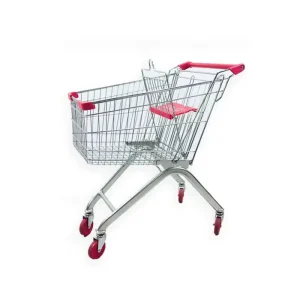 Powder Coating Metal Shopping Trolly for Shop