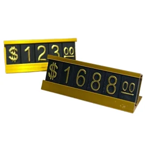 Premium Adjustable Numbers Multi Purpose Metal Base Price Signs for Retail Outlets Global Bulk Supply
