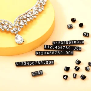 Price Cube Kit Jewelry Display Price Cube Tags Holder for Shop Displays Plastic Jewelry Packaging & Display 5/6/9/15