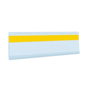 Price Tag Clear Plastic Label Holder Retail Price Label Merchandise Sign Display Holder