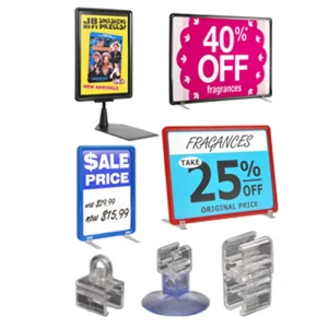 Price Tag Clips Holder Magnetic Display Base Sign Holder Banner Holder for Supermarket