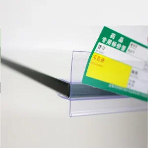 Price Tag Display Clip Pusher Display Rack ABS Magnetic Holder Plastic Shelf Hook
