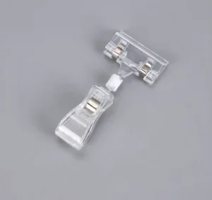 Price Tag Holder Display Label Clip Supermarket Store Plastic Rotatable Pop Sign Clip