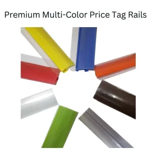 Price Tag Holder Shelf Accessories Customizable Multi Color Label Holders For Metal Supermarket Acrylic Price Tag Holder