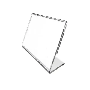 Price Tag Holders Small Plastic Desktop Label Stand Clear Acrylic L Shape Mini Tabletop Sign Holder
