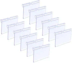 Price Tag Label Clips Sign Holder Wire Shelf Retail PVC Sign Display Stand Price Card for Supermarket Shopping Mall