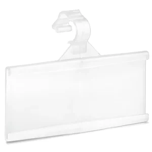 Price Tag Label Holder Hanging Plastic Supermarket Stores PVC Clear for Wire Shelf CN GUA Languo SC 80