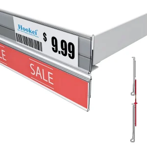 Price Tag Strip Shelf Label Holder Retail Tag Shelf Holder Plastic Label Holders for Shelves