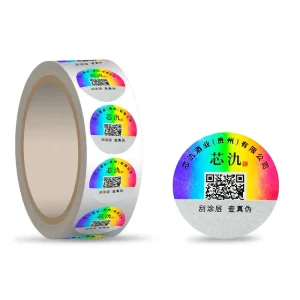 Product Label Sticker Durable Safety Personalized Square Signs Tamper Make Hologram Professional with Customized Packs OEM