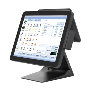Professional 15″ POS Machine With Printer Touch Screen Cash Register System For Supermarket Store Business