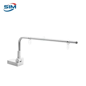 Professional Adjustable Height Aluminum Rod Banner Stand Plastic Poster Holder Detachable Hooks Clips Poster Display