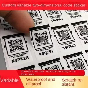 Professional Custom Printing Service Lightweight Adhesive Barcode Label for Document Filing and Archive Classification