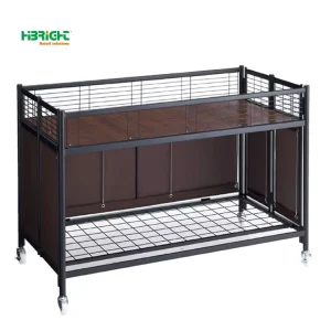 Professional Design Supermarket Display Trolley Foldable Promotion Bin Commercial