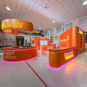 Professional Factory Trade Show Booth 30x30ft Modern Design Exhibit Display Modular Panel Exhibition Booth